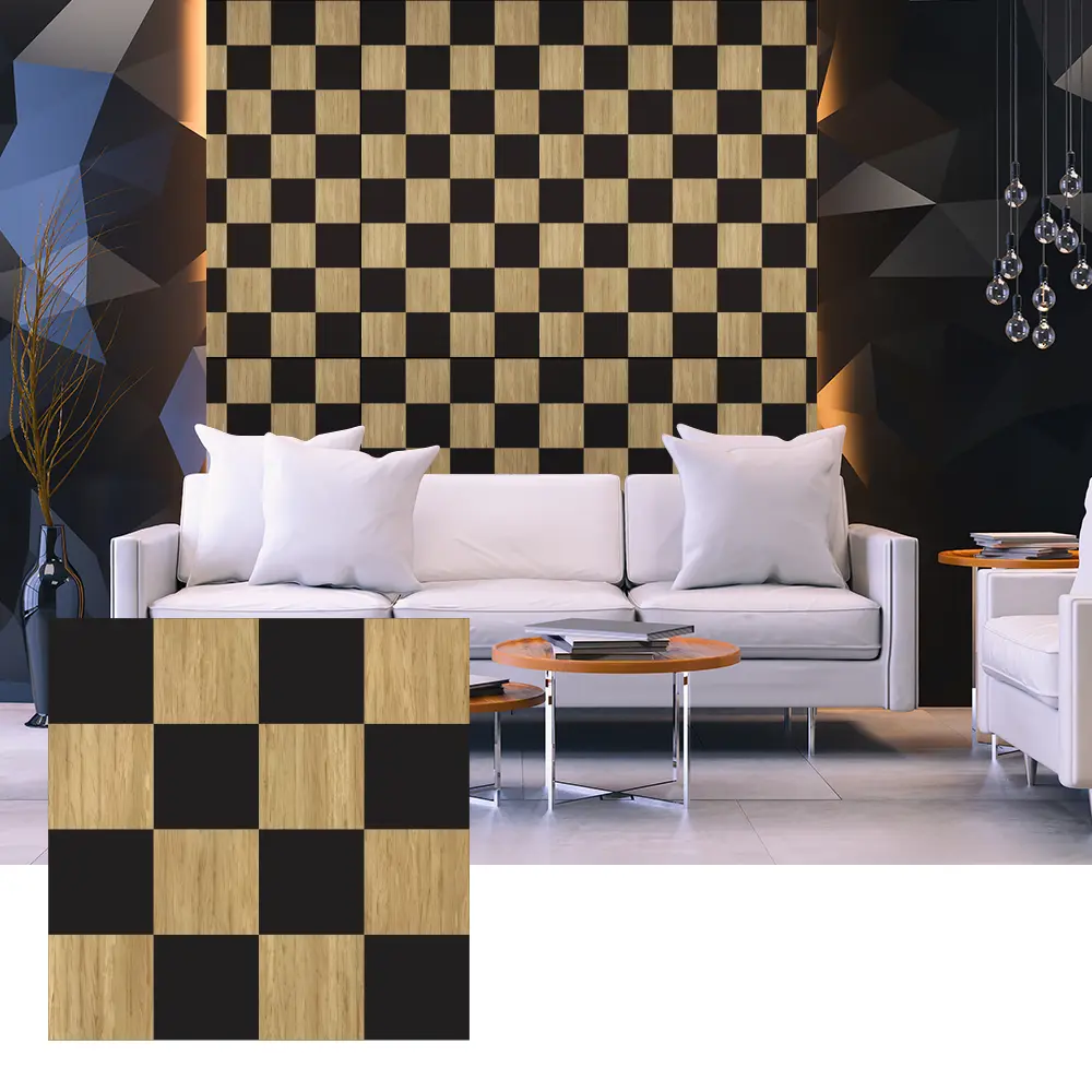 Tấm tiêu âm Veneer gỗ 3D cho thiết kế tường nội thất Tấm tiêu âm Veneer gỗ 3D cho thiết kế tường nội thất