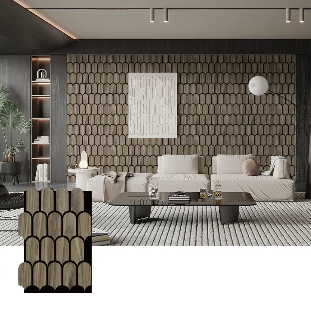 Tấm gỗ tiêu âm cho thiết kế tường nội thất