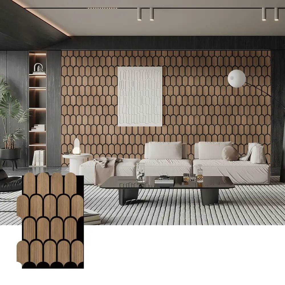 Tấm gỗ tiêu âm cho thiết kế tường nội thất