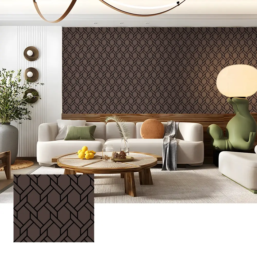Tấm ốp tường bằng gỗ veneer cách âm cho nội thất rạp hát tại nhà