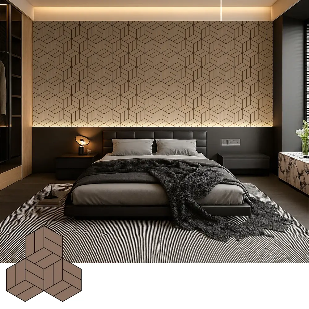 Tấm Veneer Gỗ Acoustic Trang trí cho Nội thất Hiện đại