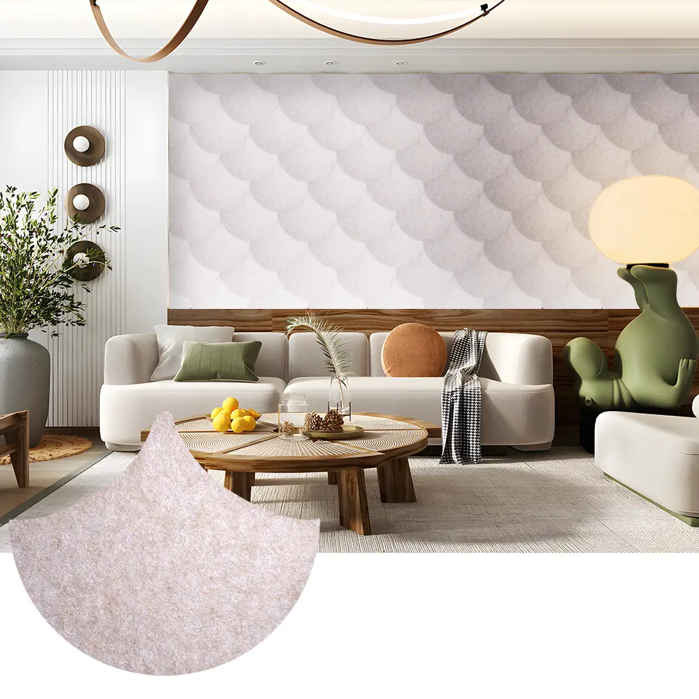 Tấm cách âm PET trang trí cho không gian tường đầy phong cách