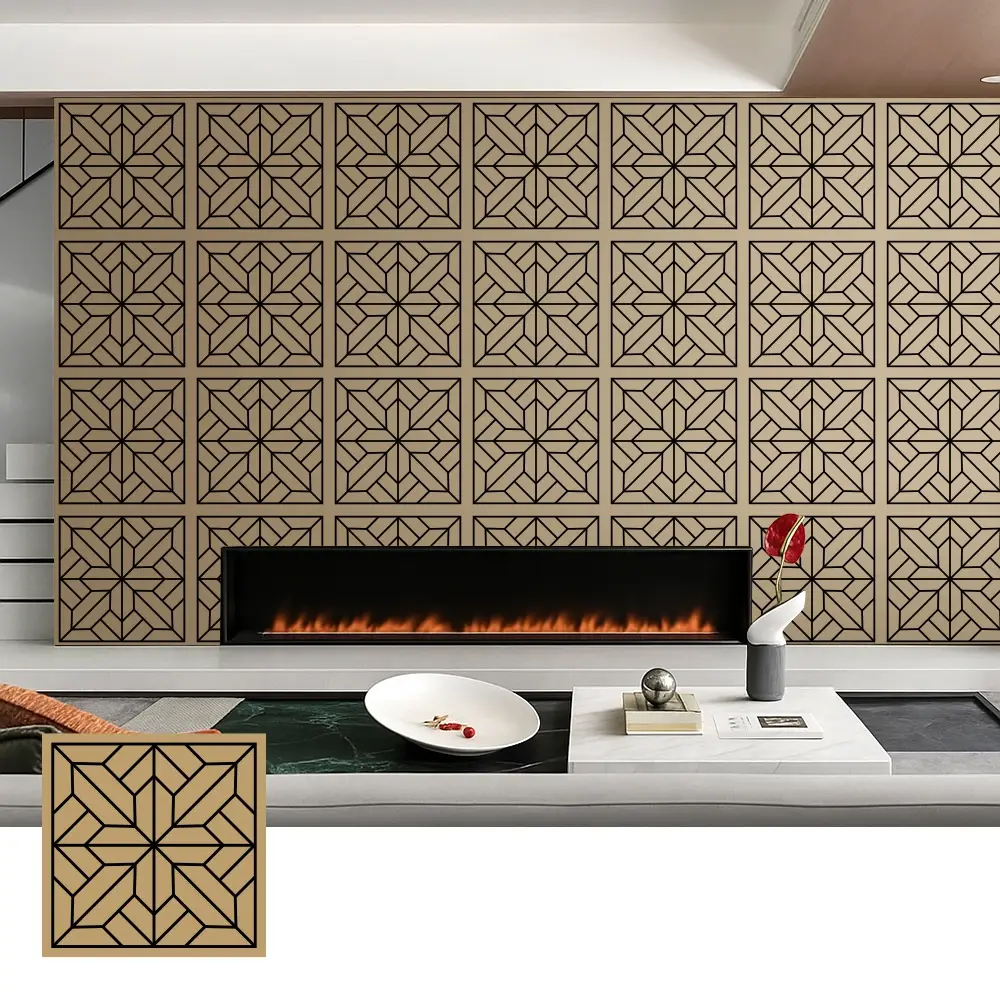 Tấm cách âm Veneer gỗ trang trí dùng trong nội thất