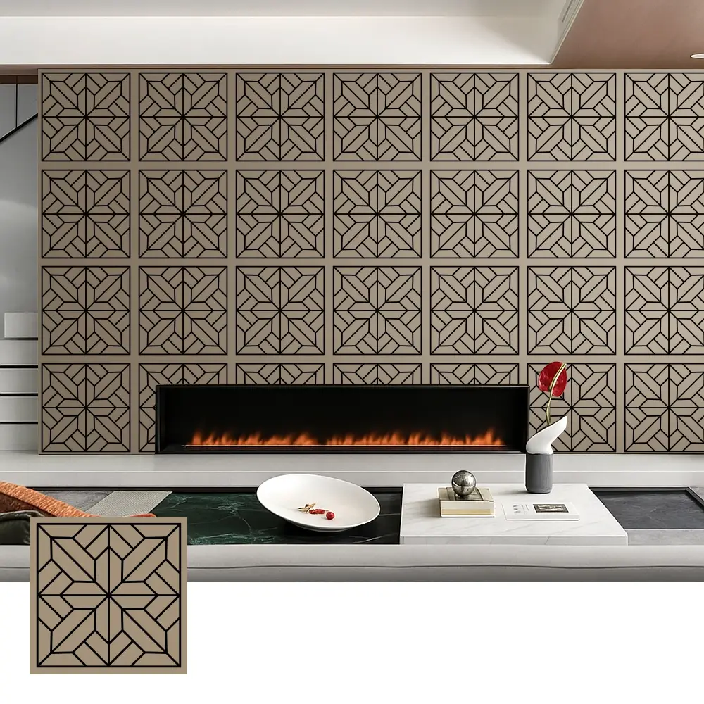 Tấm cách âm Veneer gỗ trang trí dùng trong nội thất