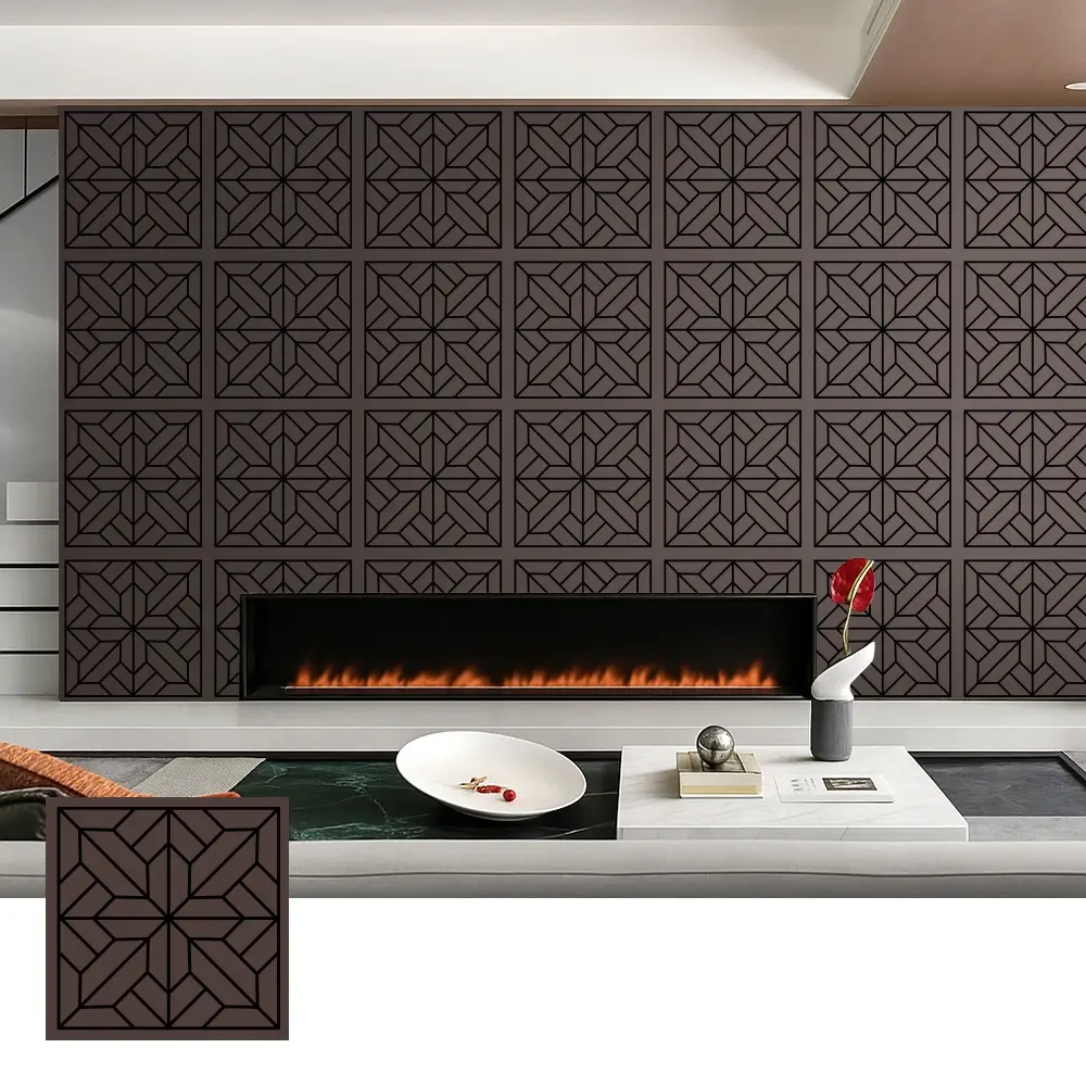 Tấm cách âm Veneer gỗ trang trí dùng trong nội thất