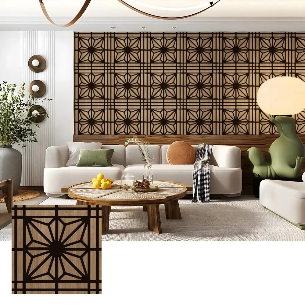 Tấm tiêu âm Veneer gỗ tự nhiên cho tường rạp chiếu phim