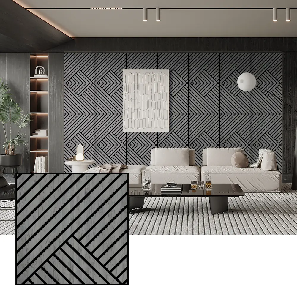 Tấm tiêu âm Veneer gỗ tự nhiên cho tường nội thất