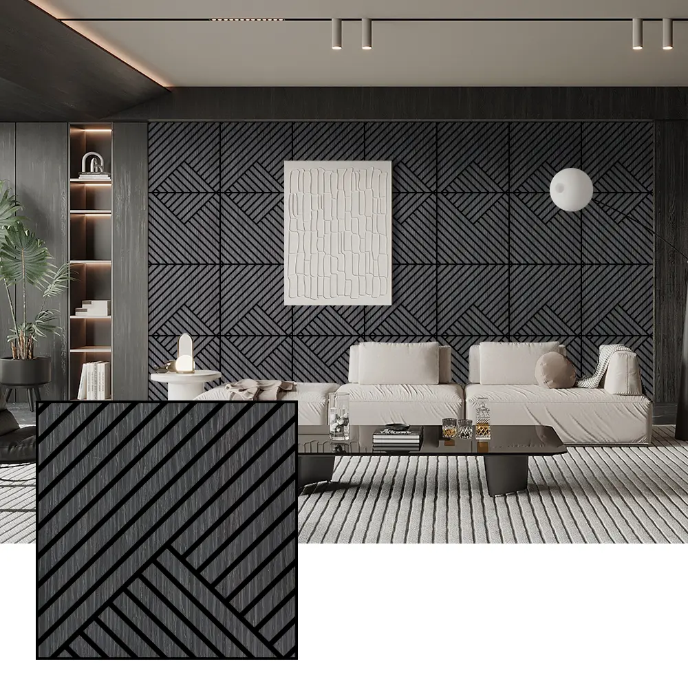 Tấm tiêu âm Veneer gỗ tự nhiên cho tường nội thất