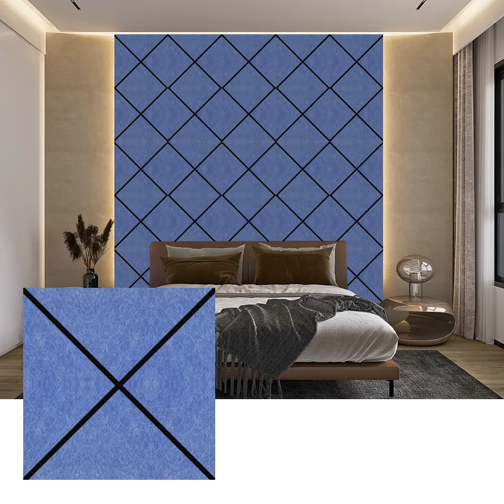 Tấm cách âm nỉ PET tái chế dùng trong nội thất