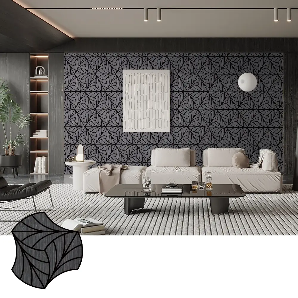 Tấm cách âm bằng gỗ Veneer để điều khiển âm thanh phòng thu âm Tấm cách âm bằng gỗ Veneer để điều khiển âm thanh phòng thu âm