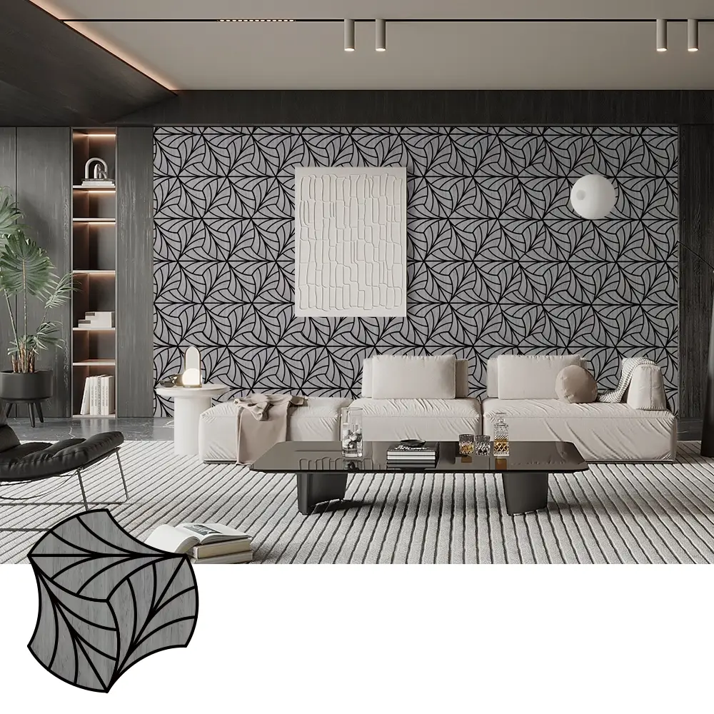 Tấm cách âm bằng gỗ Veneer để điều khiển âm thanh phòng thu âm